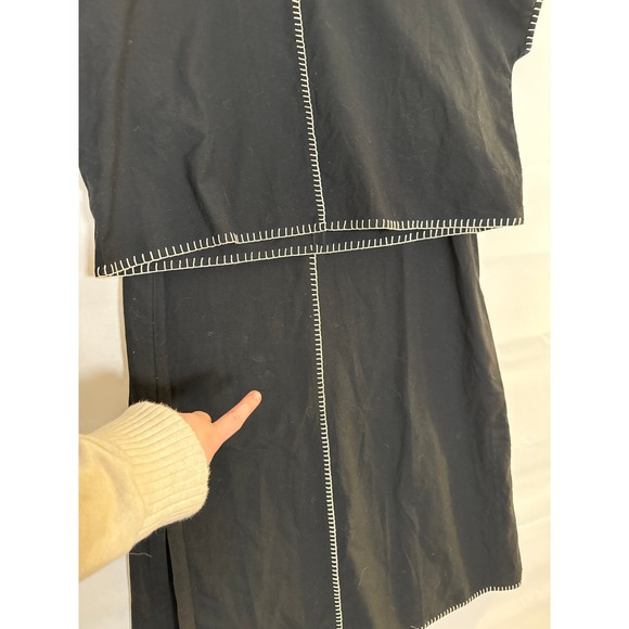 J Jill • NWT Pure Jill Kantha Hand Stitched Cotton Midi Dress Set Petite Large - Picture 6 of 11